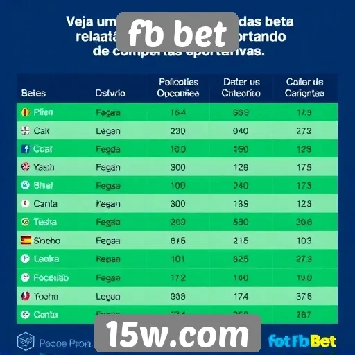 Comparativo de odds no fb bet e concorrentes
